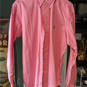 Ralph Lauren Pink Gingham Button Down Shirt